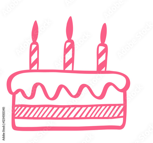 birthday cake with candles