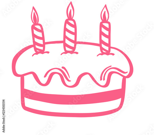 birthday cake with candles