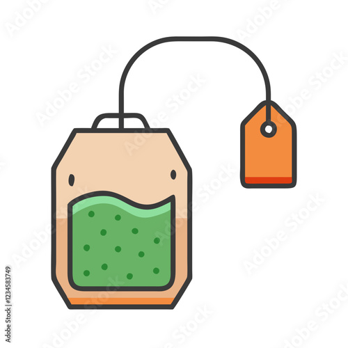 tea bag icon design