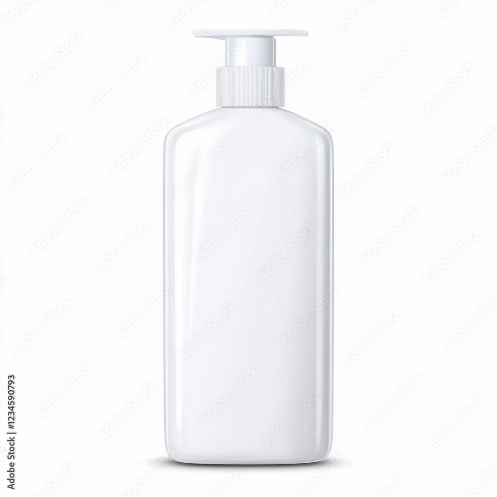 Bottle of Shampoo Isolated on White Background Bottle of Shampoo Isolated on White Background