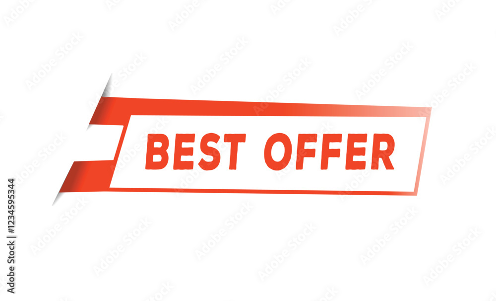 Best offer flat design template or banner element. vector for announcement design. Best offer flat design template or banner element. vector for announcement design.