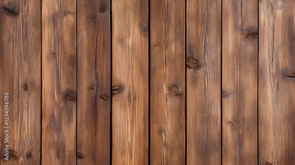 Fototapeta premium Dark brown wooden planks background texture. Ideal for rustic designs