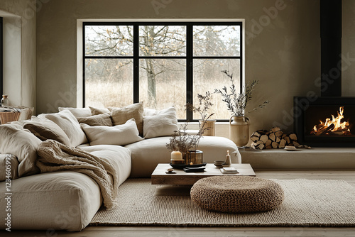 Un cozy salon scandinave