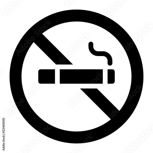 no smoking glyph icon