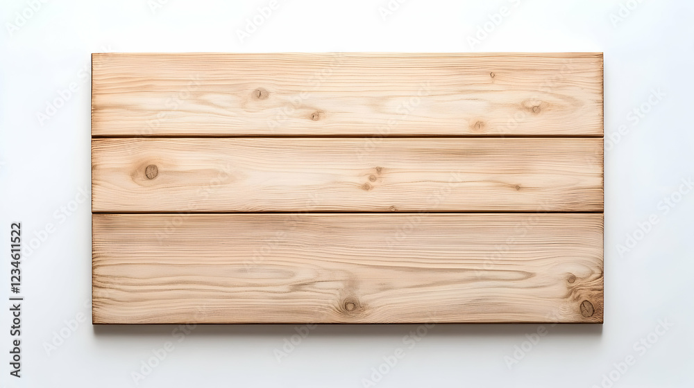Horizontal light wooden planks on white background; perfect for text overlay, design, or rustic signage Horizontal light wooden planks on white background; perfect for text overlay, design, or rustic signage