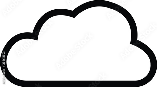  Cloud icon in line trendy web icon. Clouds symbol for your web site design, logo, app, UI shapes design . Data technology icon.