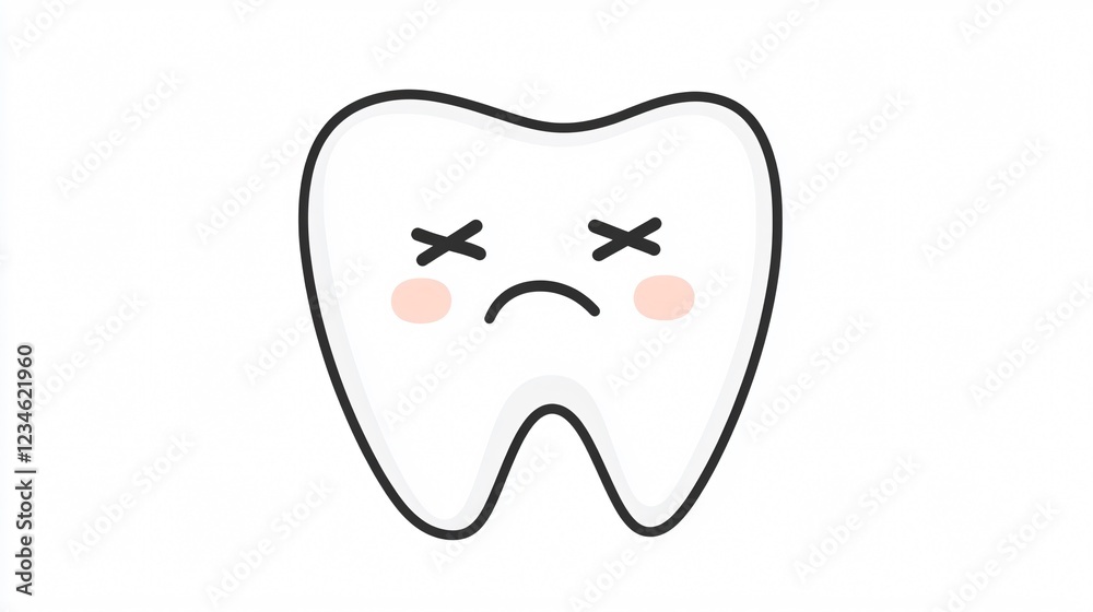Tooth Pain Icon: Visual Representation of Dental Ache and Discomfort Tooth Pain Icon: Visual Representation of Dental Ache and Discomfort