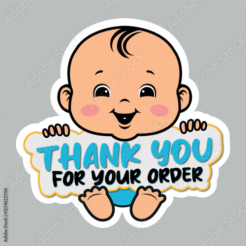 baby child shower sticker