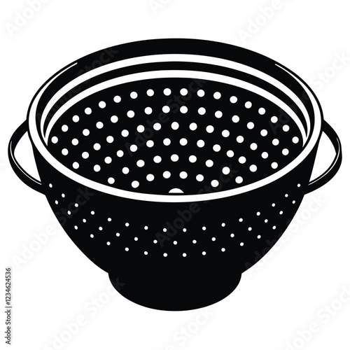Premium Colander Vector – Editable and Ready for Adobe Stock
