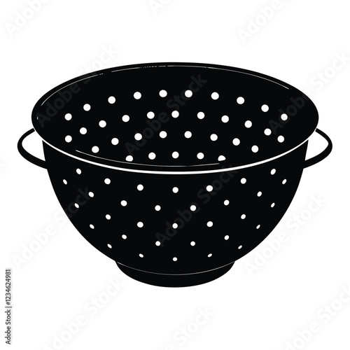 Premium Colander Vector – Editable and Ready for Adobe Stock