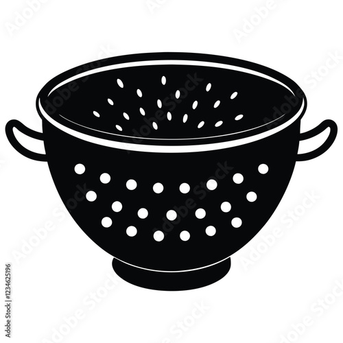 Premium Colander Vector – Editable and Ready for Adobe Stock