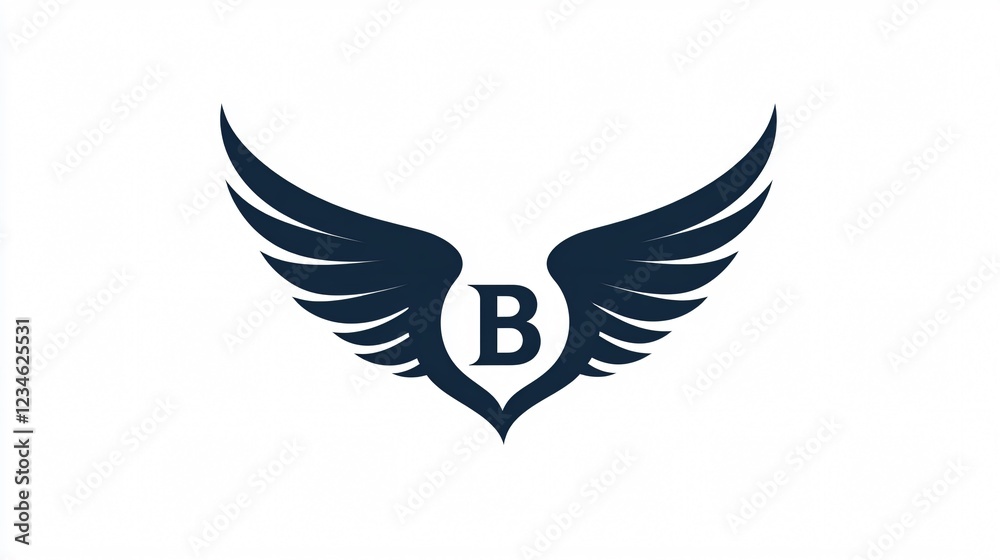 Fototapeta premium Wing Logo Element Vector Template Design Isolated on White Background