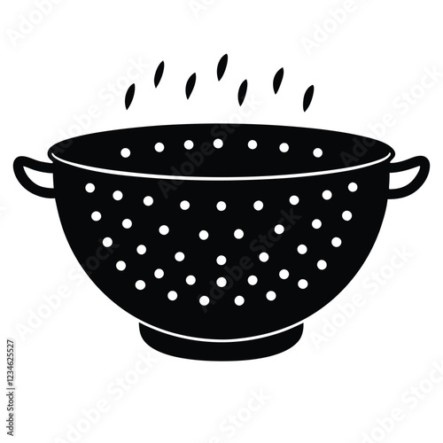 Premium Colander Vector – Editable and Ready for Adobe Stock