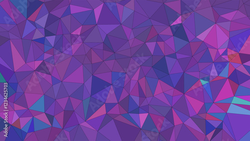 Abstract geometric triangle pattern background purple blue pink low poly modern design