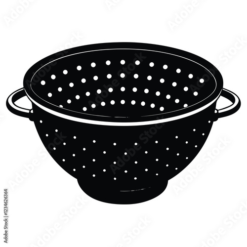Premium Colander Vector – Editable and Ready for Adobe Stock