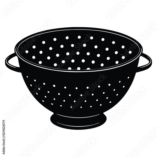Premium Colander Vector – Editable and Ready for Adobe Stock