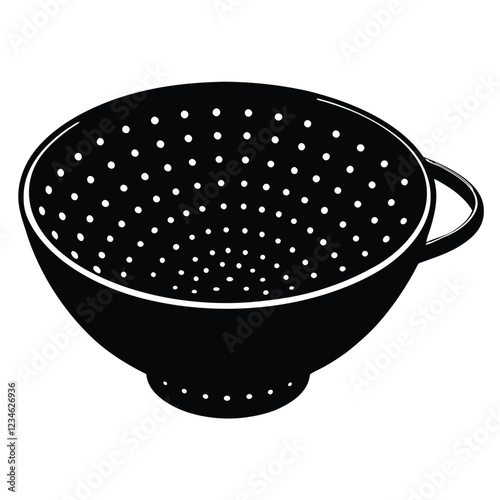 Premium Colander Vector – Editable and Ready for Adobe Stock