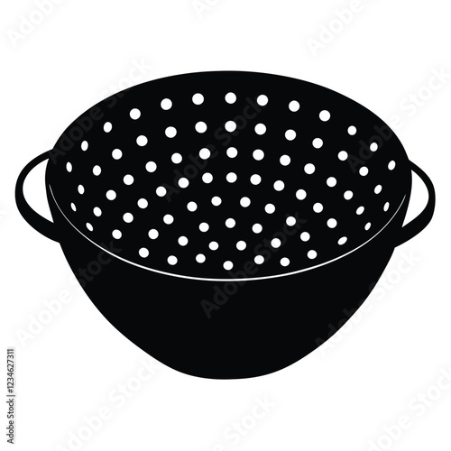 Premium Colander Vector – Editable and Ready for Adobe Stock