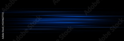 Panoramic high speed technology concept, light abstract background. Png glitter sparkle star trail, light effect, abstract waves flow vector illustration.