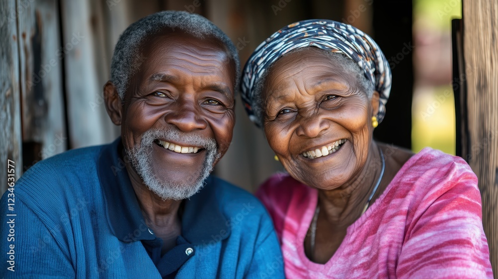 The couple, with laughter in their eyes, poses for the camera, radiating love and contentment as they enjoy each other's company. The couple, with laughter in their eyes, poses for the camera, radiating love and contentment as they enjoy each other's company.