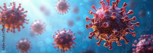 3d render of virus
