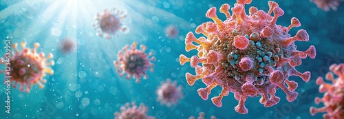 3d render of virus