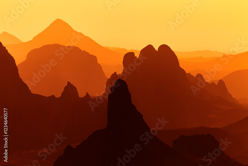 Sunrise in Sahara Desert photo