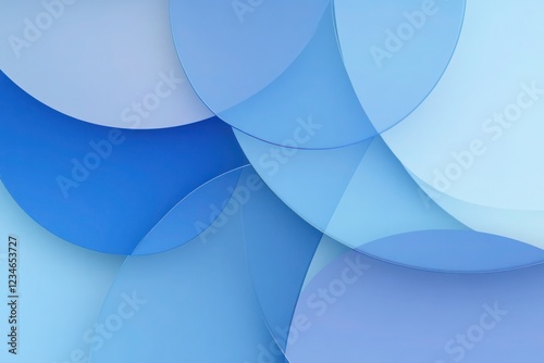 Cool abstract background with overlapping transparent shapes and gradients of blue, giving a sleek, futuristic look.