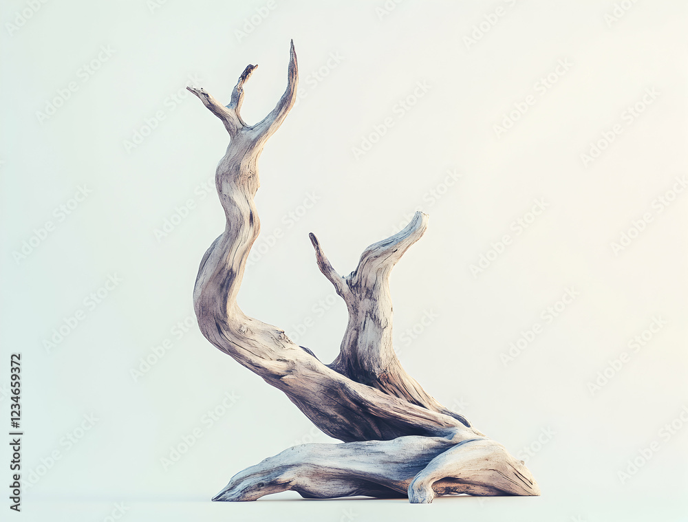 Fototapeta premium Sculptural Driftwood: A Study in Nature's Art