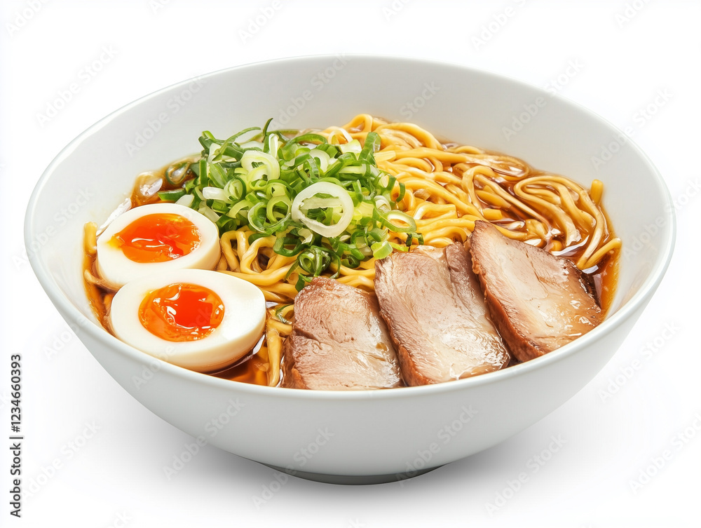 realistic ramen isolated on white background. realistic ramen isolated on white background.