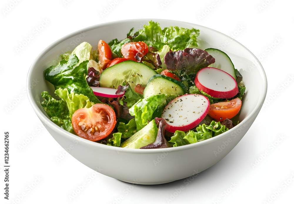 Fresh and healthy vegetable salad in a bowl Fresh and healthy vegetable salad in a bowl