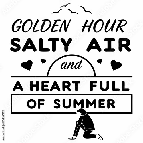 summer sunsets typography t-shirt design