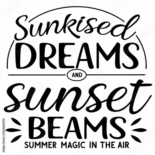 summer sunsets typography t-shirt design