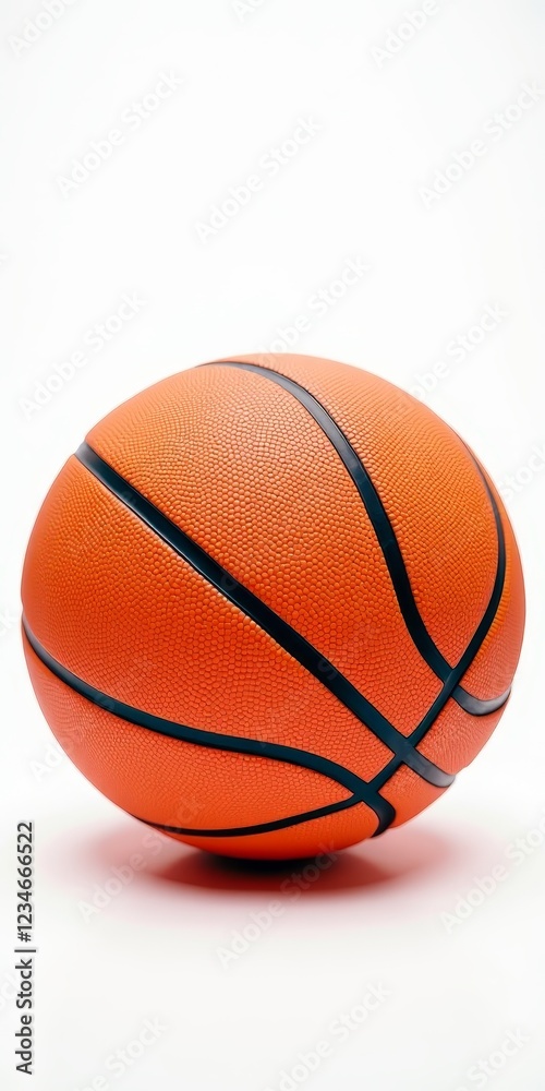 Fototapeta premium The ball is orange with black lines