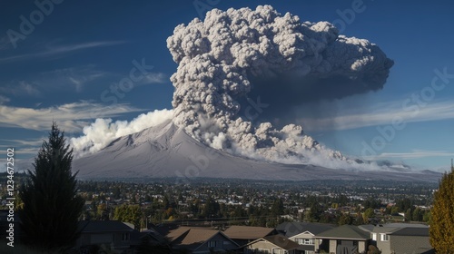 Exploring pyroclastic flows aerial views of active volcanoes and natural landscapes