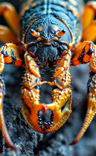 a close up of a scorpion scorpion