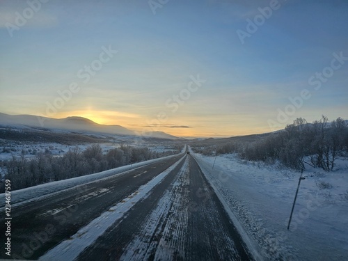 Winterliche Hochebene
