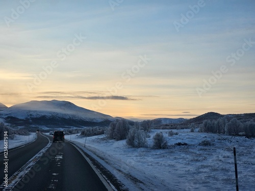 Winterliche Straße