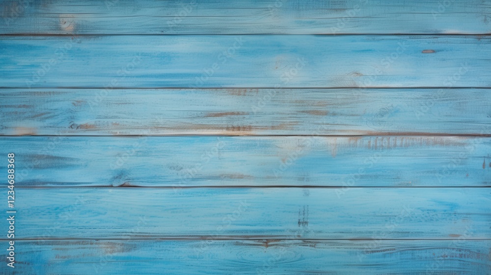 Obraz premium Vintage Blue Wood Plank Texture Background with Grunge Effect Perfect for Creative Projects and Modern Design Applications