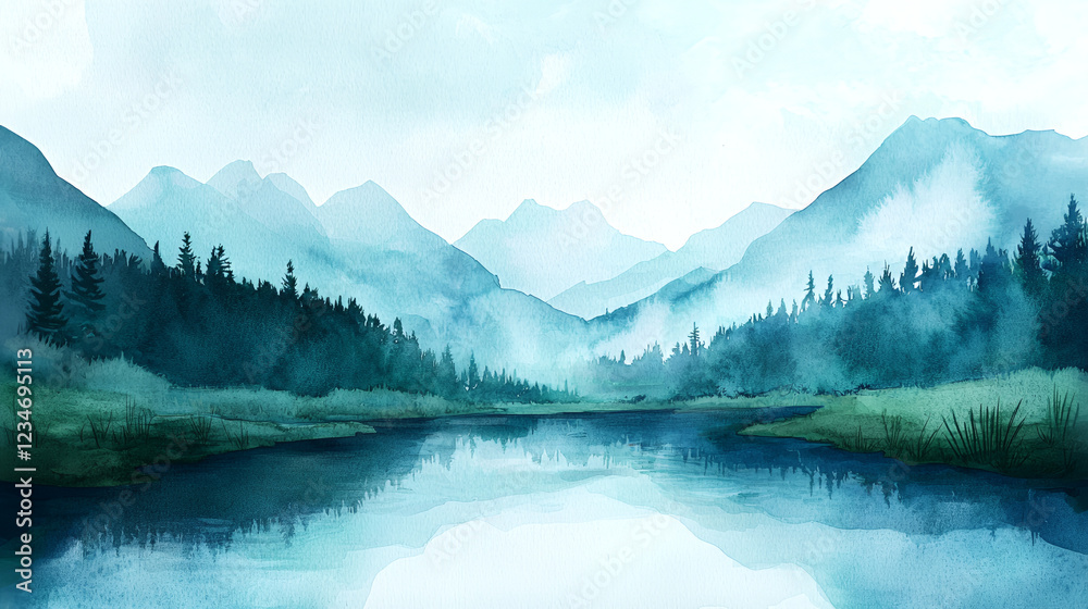 Fototapeta premium lake in the mountains