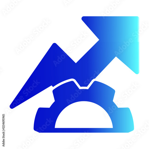 Development Icon Solid Gradient Style for Process Improvement Themes