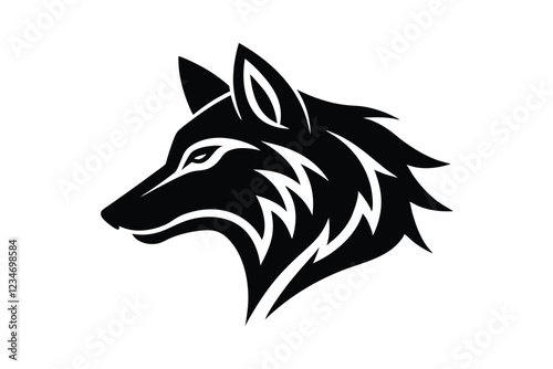 Stylized Wolf Logo 