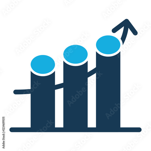 Scalability Icon Duo Tone Color Style for Process Improvement Pack Icon Themes
