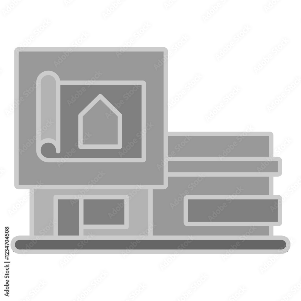 Architecture Studio architecture icons monochrome color Architecture Studio architecture icons monochrome color
