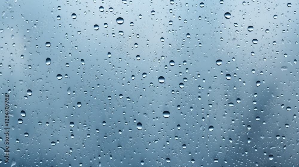 Close-Up of Raindrops on a Glass Window Creating a Tranquil Atmosphere with Dark Grey Background in Nature's Serenity Close-Up of Raindrops on a Glass Window Creating a Tranquil Atmosphere with Dark Grey Background in Nature's Serenity