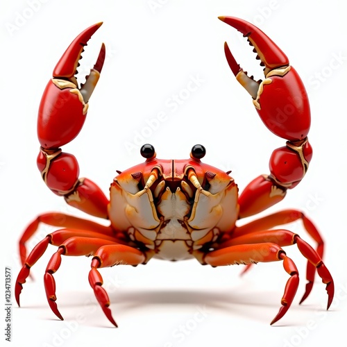 A crustacean with a hard exoskeleton and four pairs of legs
