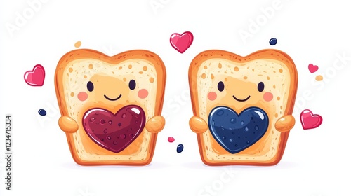 Cheerful kitchen counter a love story in peanut butter and jelly