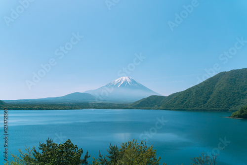 Mt.Fuji view over the lake