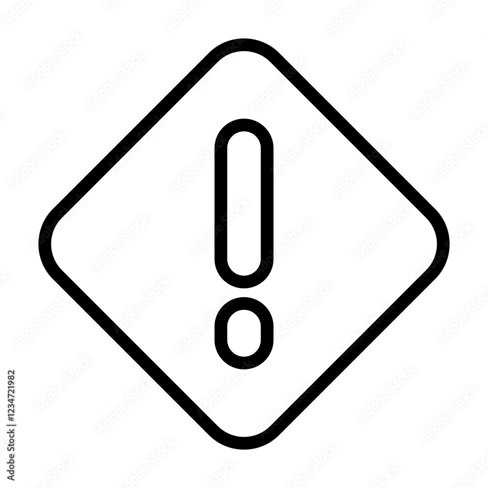 alert rhombus vector icon alert rhombus vector icon