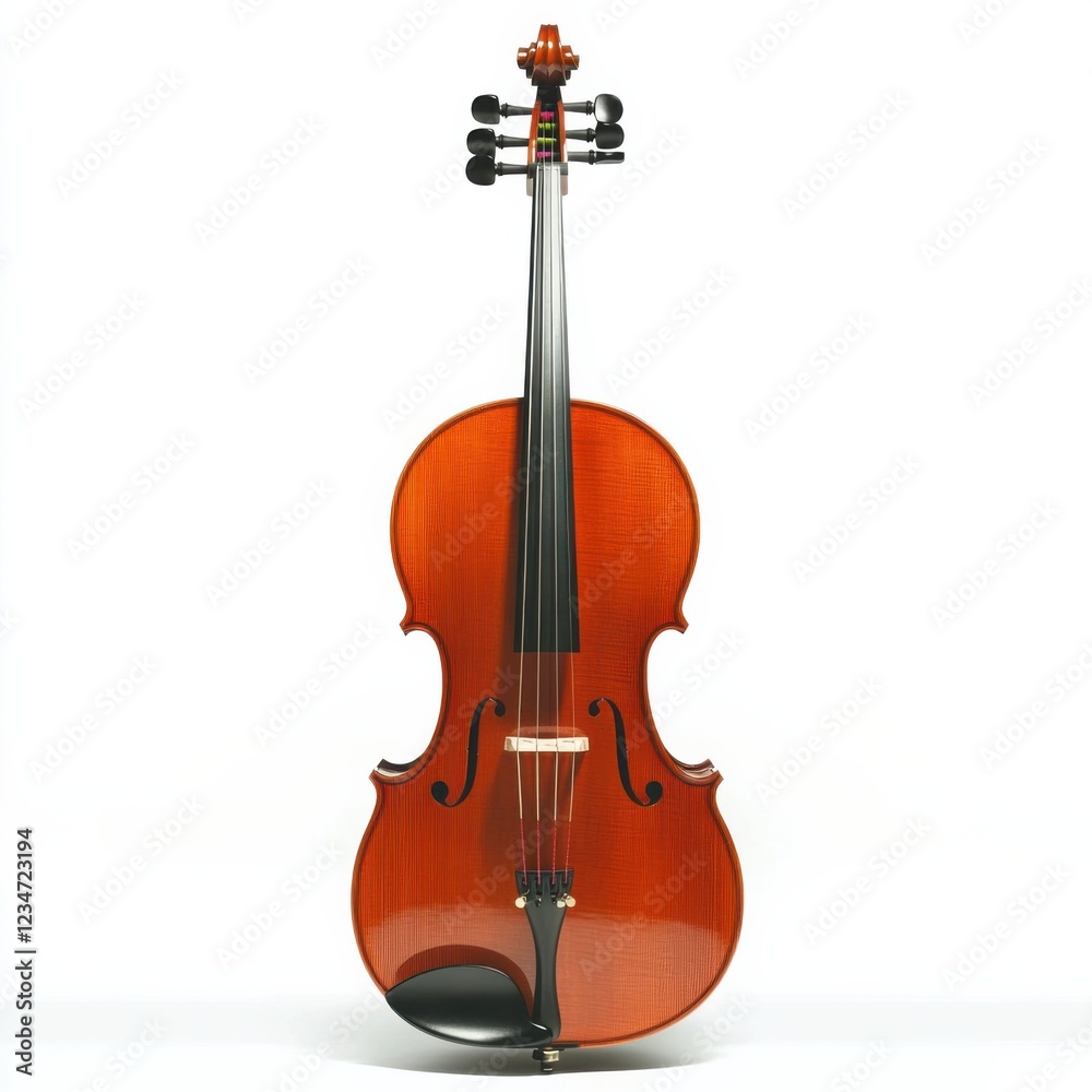 Fototapeta premium Cello Isolated on White Background